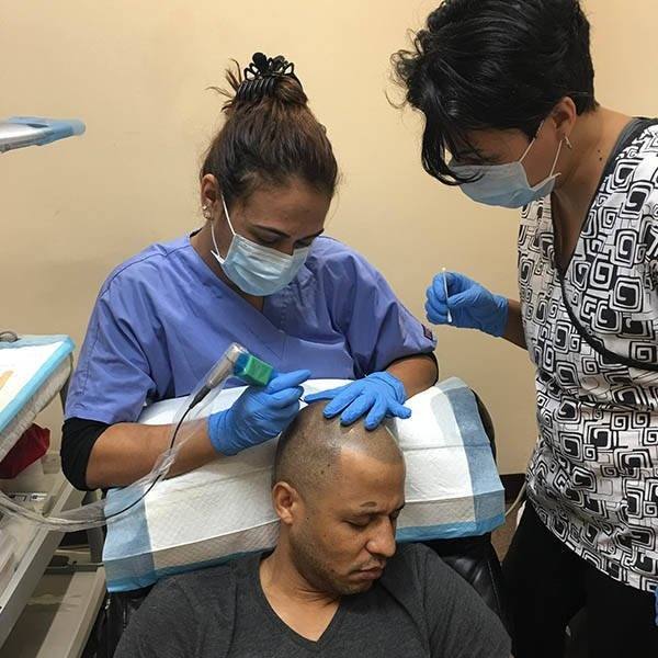 SMP Training Class – The Hair Simulation Company: scalp micropigmentation training scalp